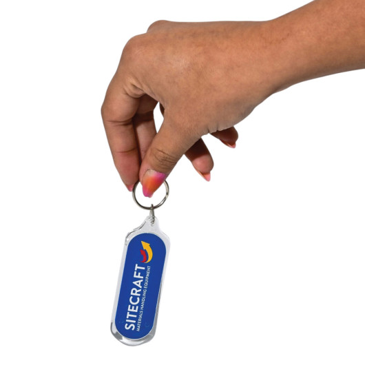 Oval Acrylic Keyrings Hand